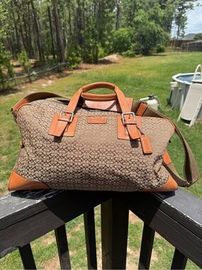 Coach Transatlantic Signature “C” Cabin Travel Carry-On Bag